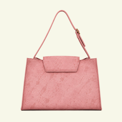 Grand sac Pascale en suede aérographié "Burnt Wheat"