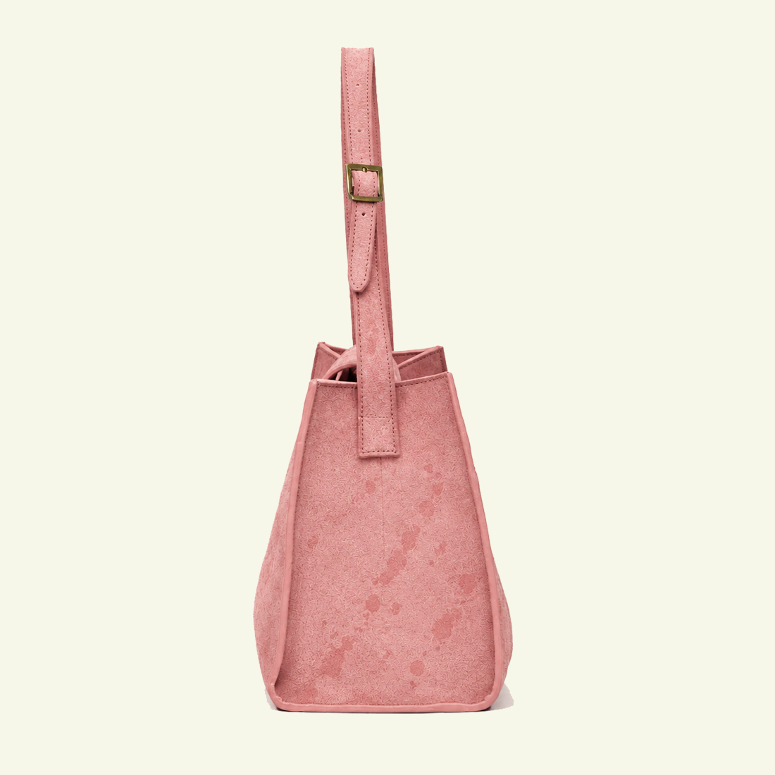Grand sac Pascale en suede aérographié "Burnt Wheat"