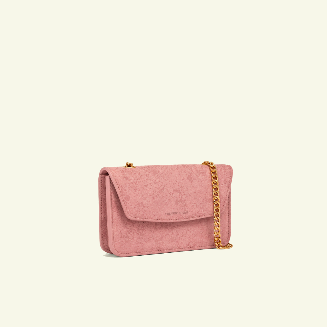 Gia Bag in airbrushed Suede "Pink Stains"