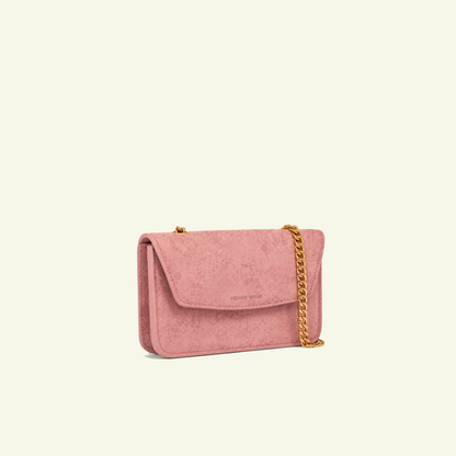 Gia Bag in airbrushed Suede "Pink Stains"