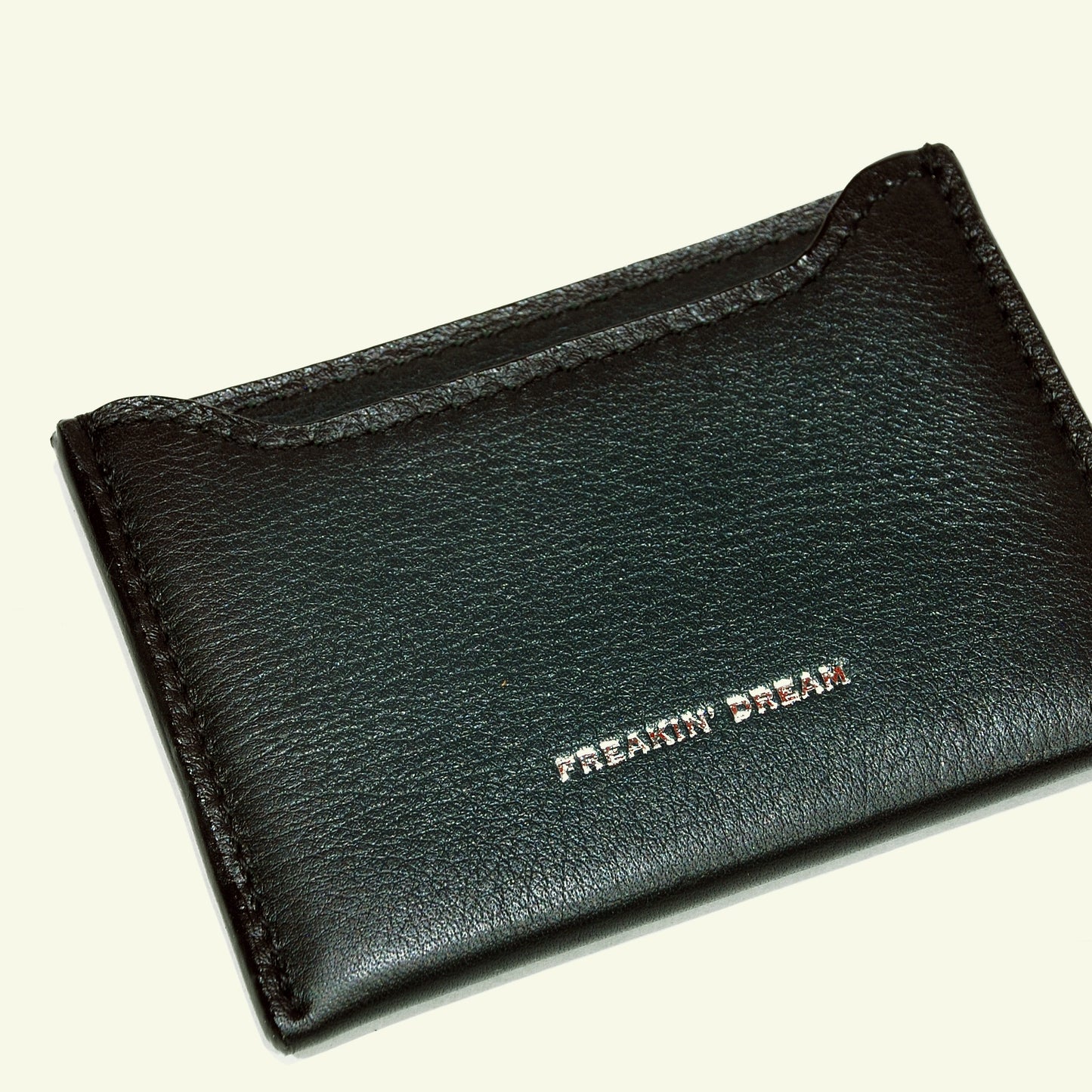 Portacarte in vitello aerografato "Forest Green"