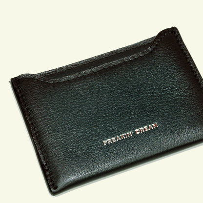 Portacarte in vitello aerografato "Forest Green"