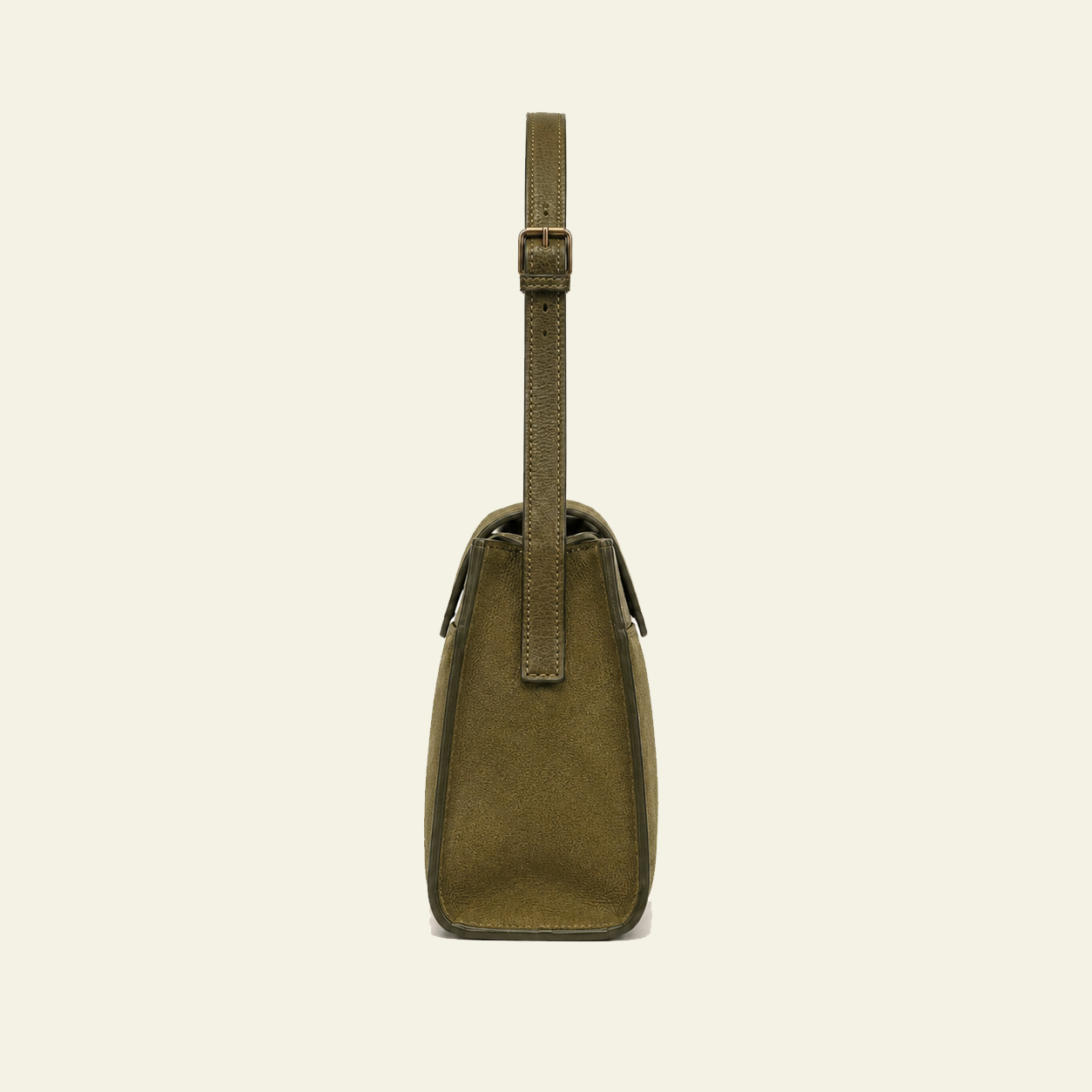 Pascale Mini Bag in airbrushed suede "Forest Green"
