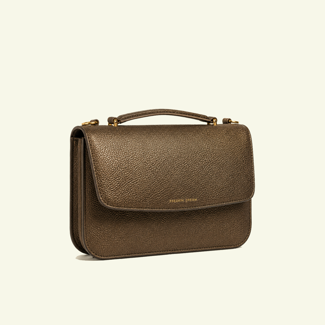 Tori bag in airbrushed leather "Warm Gold"