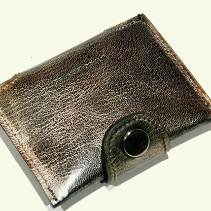 Portafoglio in Vitello Metallico Aerografato “Warm Metal”